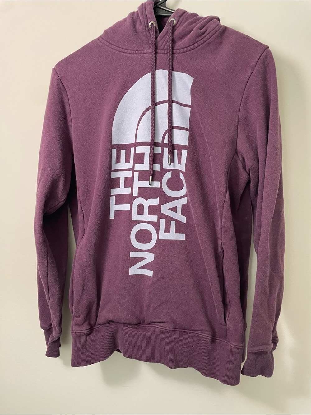 The North Face Women’s M Crewneck Hoodie - Mauve Plum with White Logo